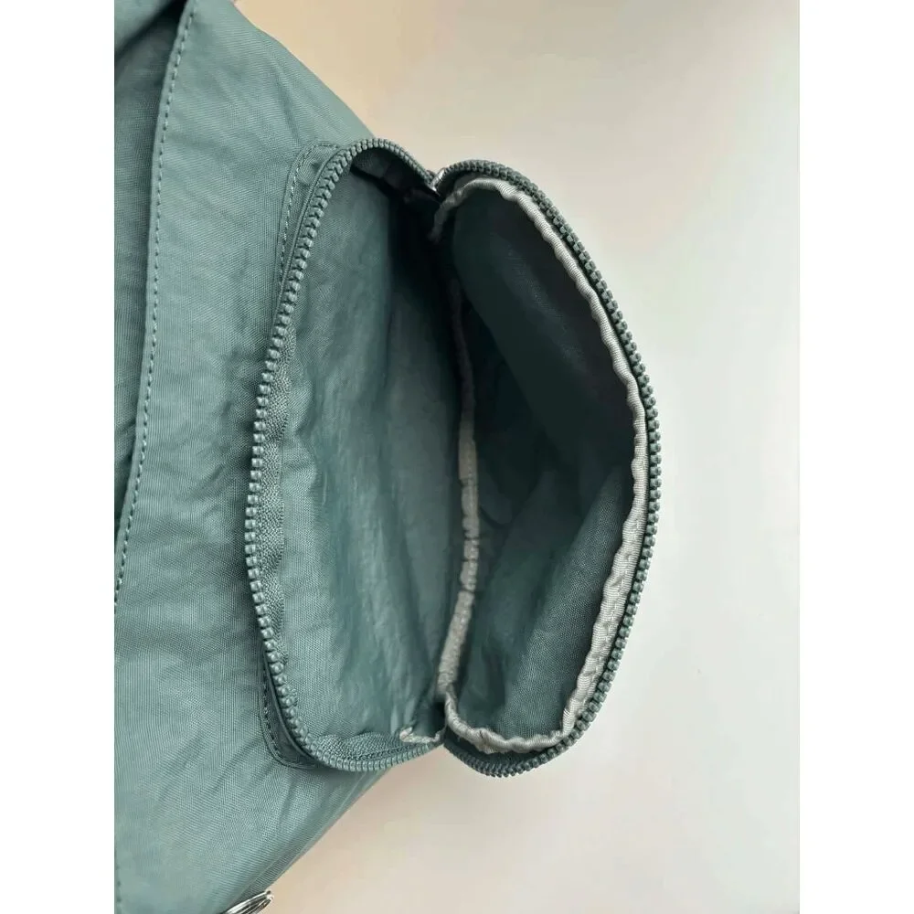 Kipling Queenie Light Aloe Green Backpack without Keychain
